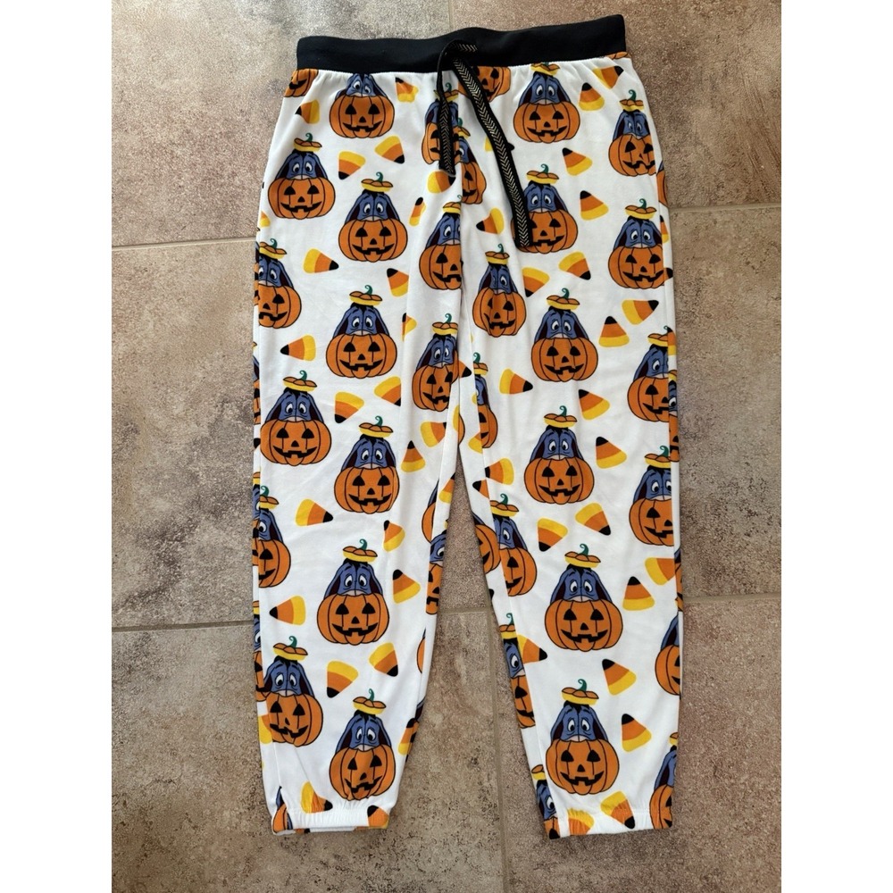 Disney Halloween Eyeore Halloween Soft Pajama Joggers Size Medium Pre-Owned